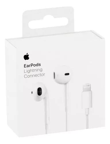 Apple Earpods Con Conector Lightning Blanco Audífonos Cuotas Sin Interés