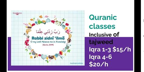 Iqra Classes Beginner Quran Learning And Enrichment Enrichment And Tuition On Carousell