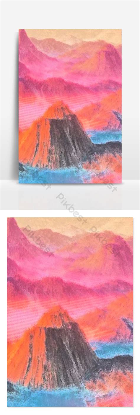 Watercolor Landscape Painting Design Background Backgrounds | AI Free ...