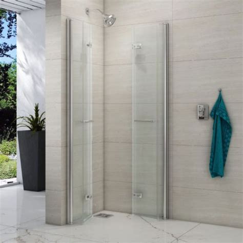 Merlyn 8 Series 760 X 760 Corner Entry Bifold Double Showerwall Enclosure M86101h