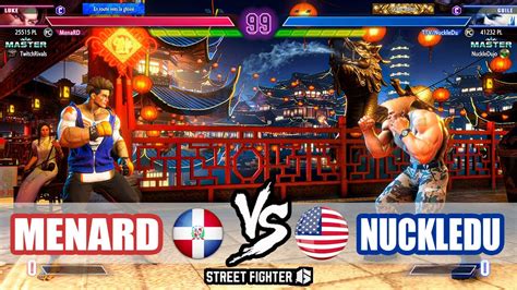 SF6 MenaRD Luke VS NuckleDu Guile Street Fighter 6 YouTube