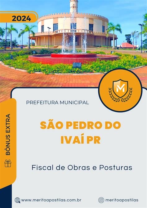 Apostila Fiscal De Obras E Posturas Prefeitura De S O Pedro Do Iva Pr