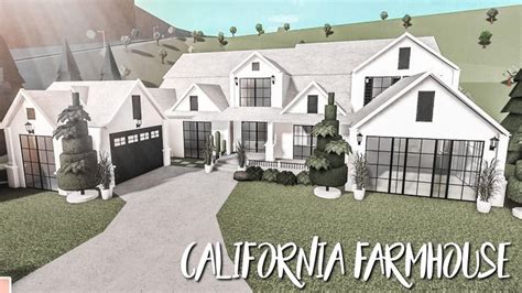 California Farmhouse Bloxburg Speedbuild #Trending #Bloxburg #Roblox | Farmhouse layout, Modern ...