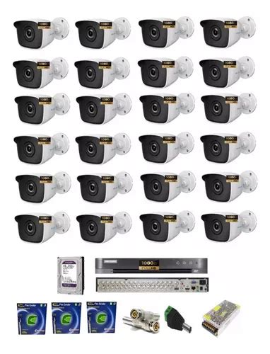 Kit Completo Dvr Hikvision 32 Canais 24 Cameras Hilook Full