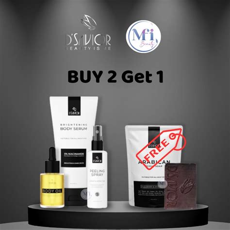 Jual Paket Dsavior Series Brightening Body Serum Peeling Spray