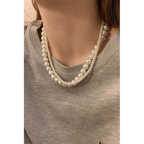 Jual Kalung Mutiara Pearl Premium Necklace Pearl White BW Choker