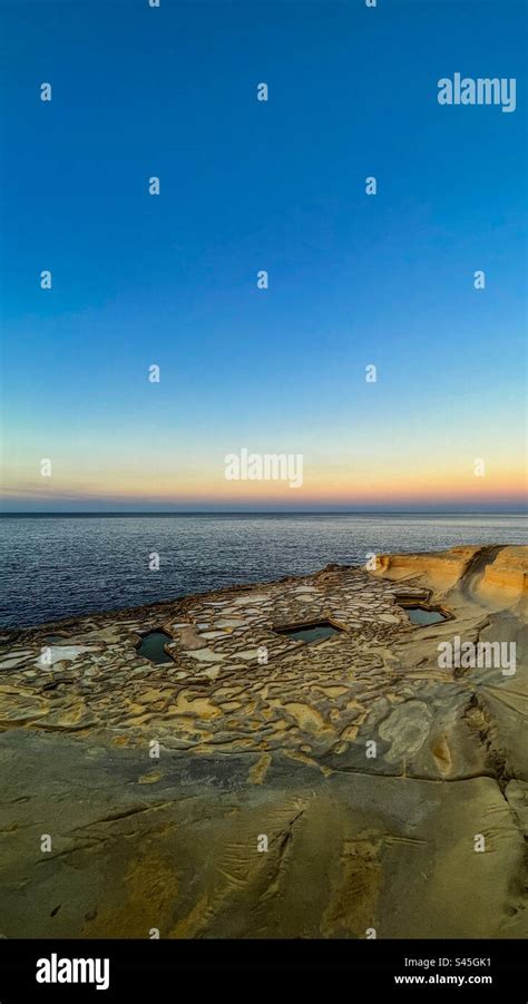 Salt pans in Gozo Malta Stock Photo - Alamy