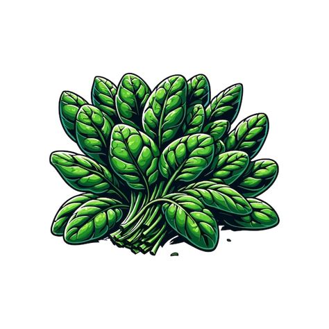 Premium Vector Vector Illustration Of Fresh Spinach Leaves