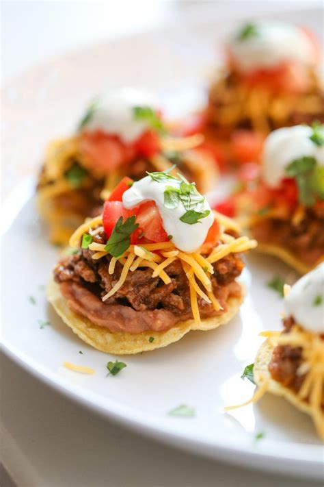 Tostada Bites Recipe Mexican Appetizers Appetizer Recipes