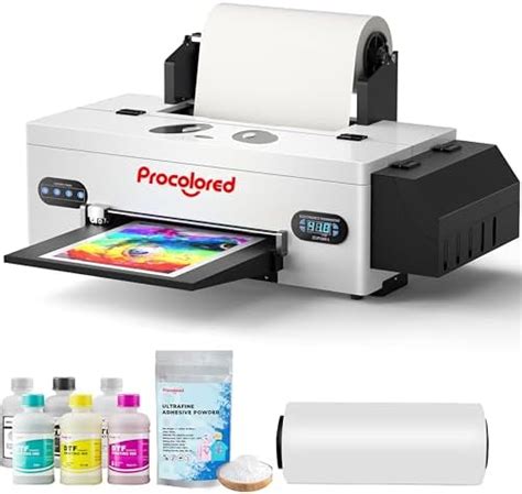 Amazon.com: Procolored A3 DTF Printer L1800 Transfer Printing Machine Bundle with White Ink ...