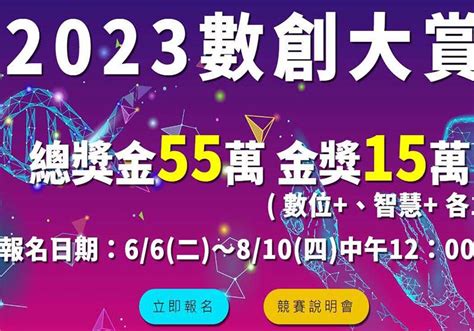 【鮮週報】加工處2023數創大賞競賽總獎金55萬元 金獎可獲15萬元8月10日前上網報名