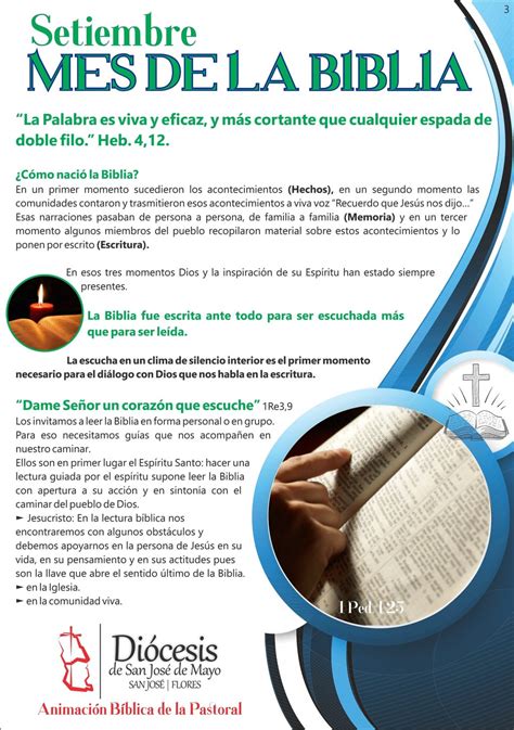 SETIEMBRE Mes de la Biblia Diócesis de San José de Mayo