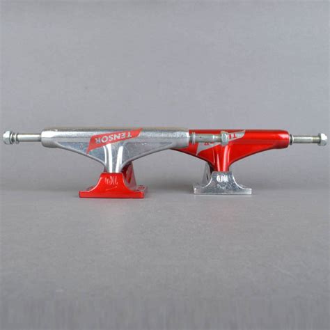 Tensor Trucks Aluminium Regular Tens Switch Red Raw Skateboard Trucks