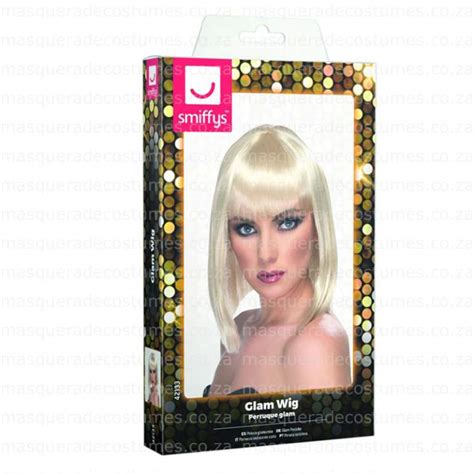 Glam Wig Blonde Masquerade Costume Hire