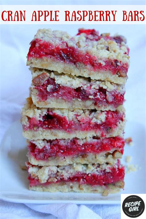 Cran Apple Raspberry Bars Recipe Girl