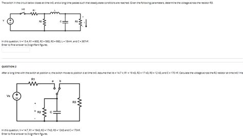 The Switch In The Circuit Below Closes At Time T And A Long Time