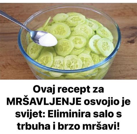 Ovaj recept za MRŠAVLJENJE osvojio je svijet Eliminira salo s trbuha i