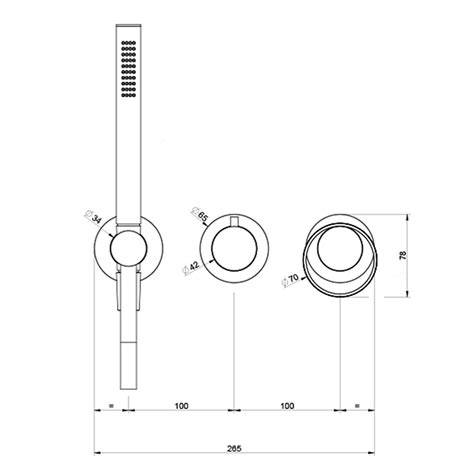 Gessi Anello Miscelatore Vasca A Parete Uscite Finitura