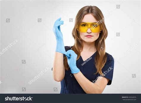 Beautiful Nurse Brown Hair Nude Make Stock Photo Shutterstock
