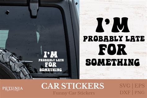 Car Stickers SVG | Funny Car Decal SVG