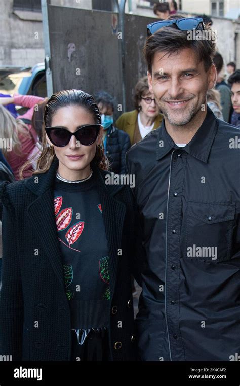 Olivia Palermo And Johannes Huebl Attending The Monot Womenswear Spring