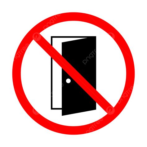 Close The Door Icon Vector Close The Door Sign Close The Door Sign