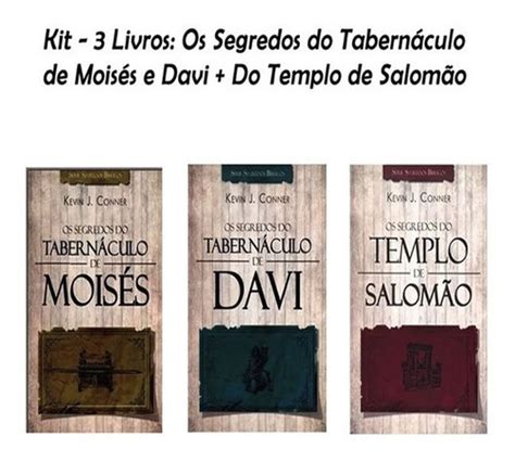 Kit Os Segredos Do Tabern Culo De Mois S Davi Templo Salom O