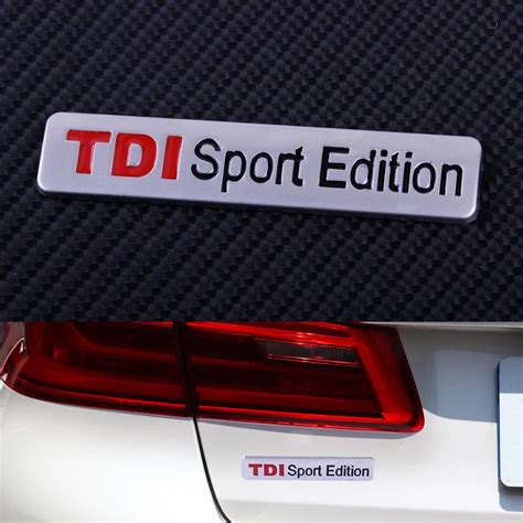 Dwcx New Tdi Sport Edition Auto Car Styling Emblem Badge Decal Sticker