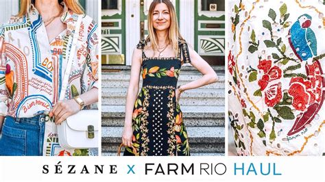 SEZANE HAUL Try On FARM RIO Collection 2023 YouTube