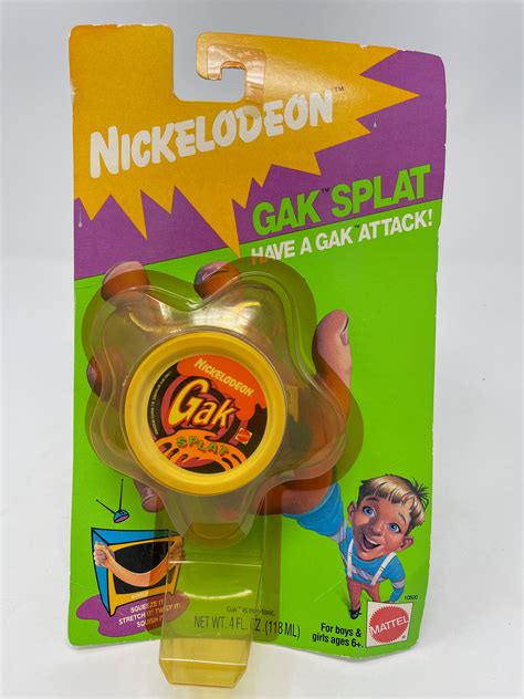 VINTAGE - NICKELODEON GAK SPLAT - BLUE & PINK - FACTORY SEALED - 1992 – Mr. Joe’s Really Big ...