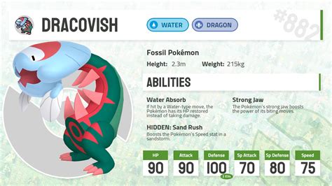 #882 Dracovish - Pokecharms PokéDex