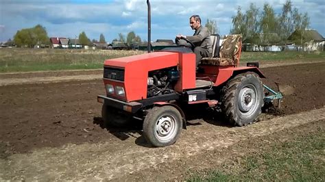 Самодельный трактор с двигателем Москвич импровезированый культиватор ...