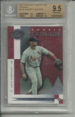 Albert Pujols Donruss Class Of Rookie Crusade Bgs