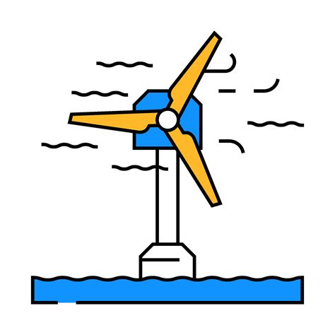 Offshore Wind Turbine Icon Color Illustration 49828865 Vector Art At Vecteezy