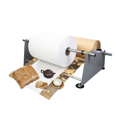 Easy To Operation Packaging Cushion Roll Dispenser Kraft Honeycomb