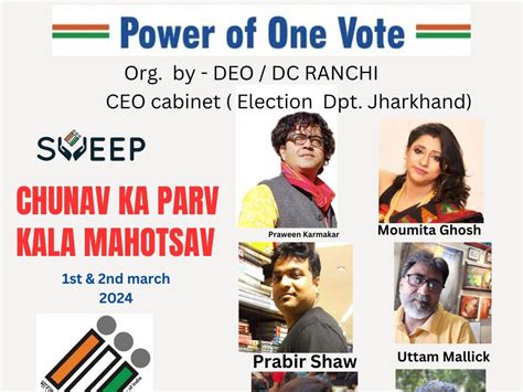 Special Event For Voter Awareness In Ranchi रांची में मतदाता जागरुकता