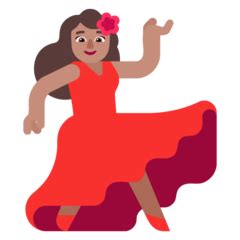 Dancer Medium Skin Tone Emoji