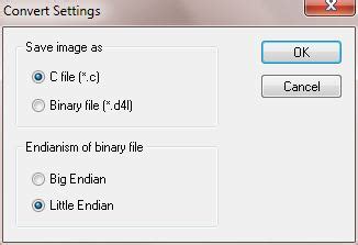 Lcd Bitmap Converter Settings