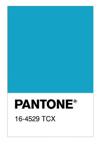 Colore Pantone® 16 4529 Tcx Cyan Blue Numerosamenteit