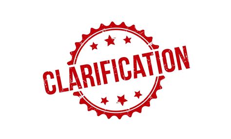 premium vector clarification rubber stamp vector illustration