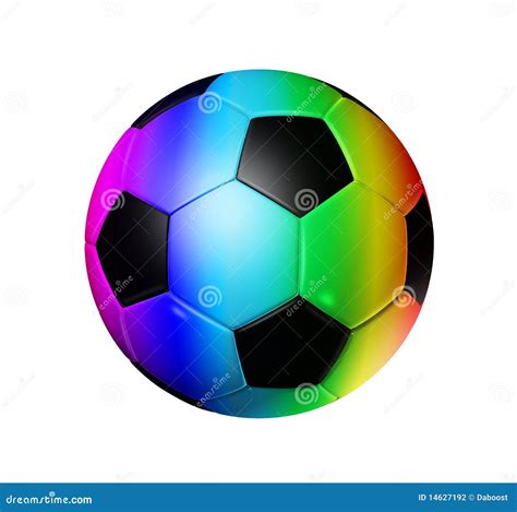 Rainbow Soccer Football Ball Stock Photography Image 14627192