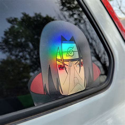 500 Anime Cartoon Car Window Stickers Design Cute Girl Looking Custom Waterproof Holographic 3d ...