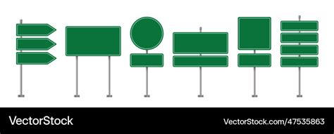 Road street board sign isolated highway Royalty Free Vector