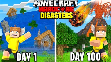 I Spent Days In A Natural Disaster Island In Hardcore Minecraft