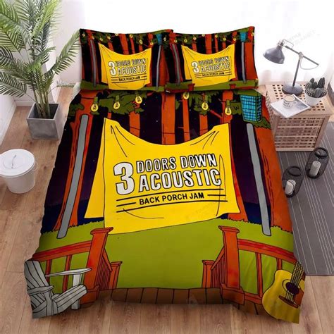 3 Doors Down Album Acoustic Back Porch Jam Bed Sheets Spread Comforter