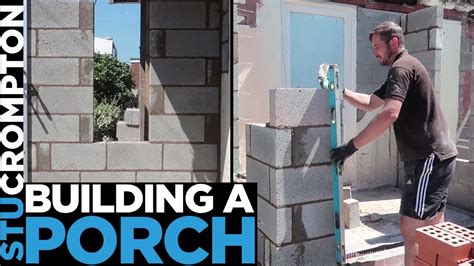 Bricklaying How To Build A Porch For Rendering Youtube