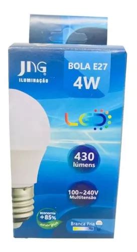 L Mpara De Bola Led De W Luz Blanca G Lm Base E Jng