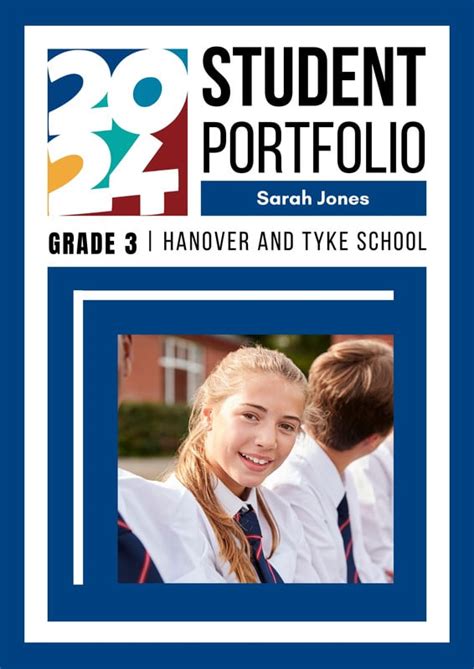 Free To Edit And Print Student Portfolio Templates Canva