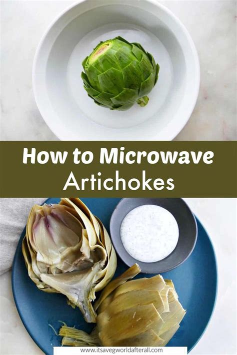 How To Microwave Artichokes Recipe Microwave Artichoke Artichoke How To Cook Artichoke