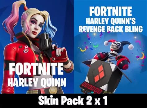 Fortnite Harley Quinn Y Revenge Back Bling Código Global Cuotas Sin Interés